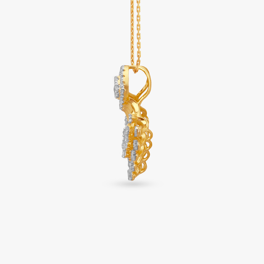 Trail Glam Diamond Pendant and Earrings Set,,hi-res image number null