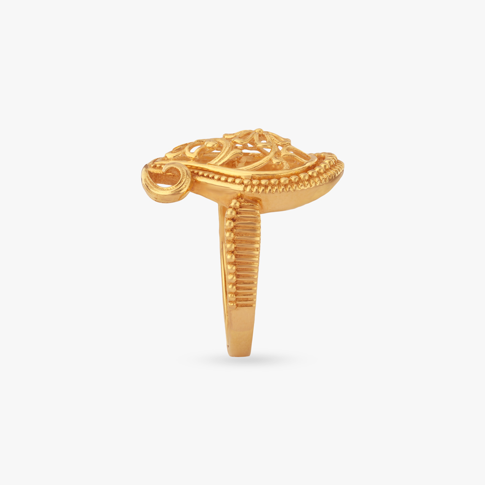 Heritage Paisley Gold Ring,,hi-res image number null