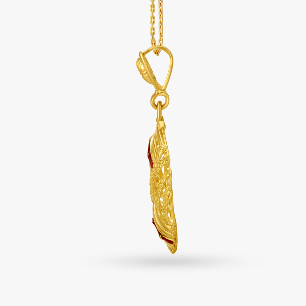 Stylish Criss-Cross Pendant,,hi-res image number null
