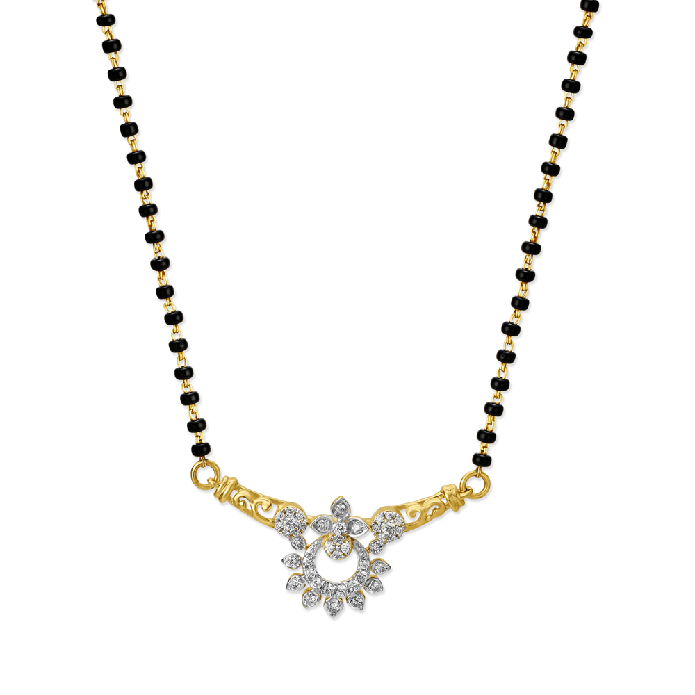 Sunlit Bond Diamond Mangalsutra,,hi-res image number null