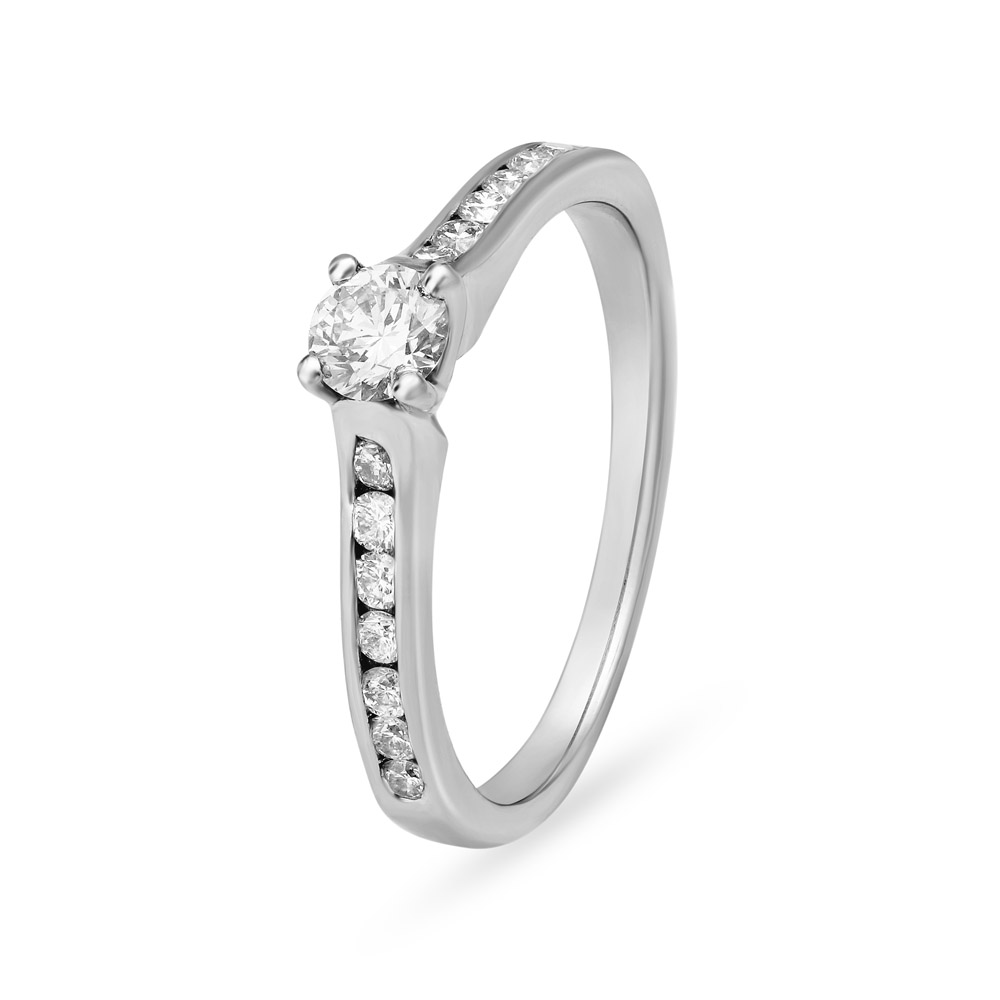 Elegant Platinum and Diamond Ring