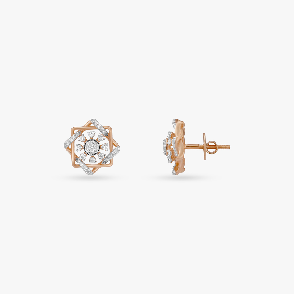 Celestial Charm Diamond Stud Earrings,,hi-res image number null