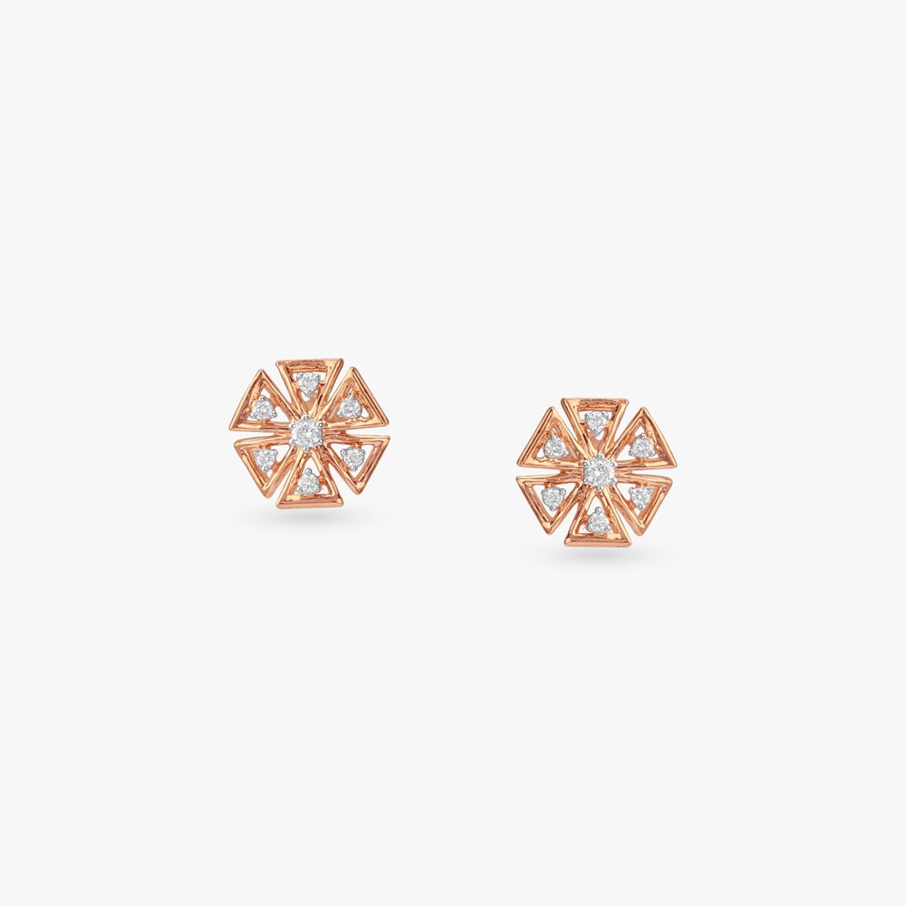

Starlit Spark Diamond Stud Earrings