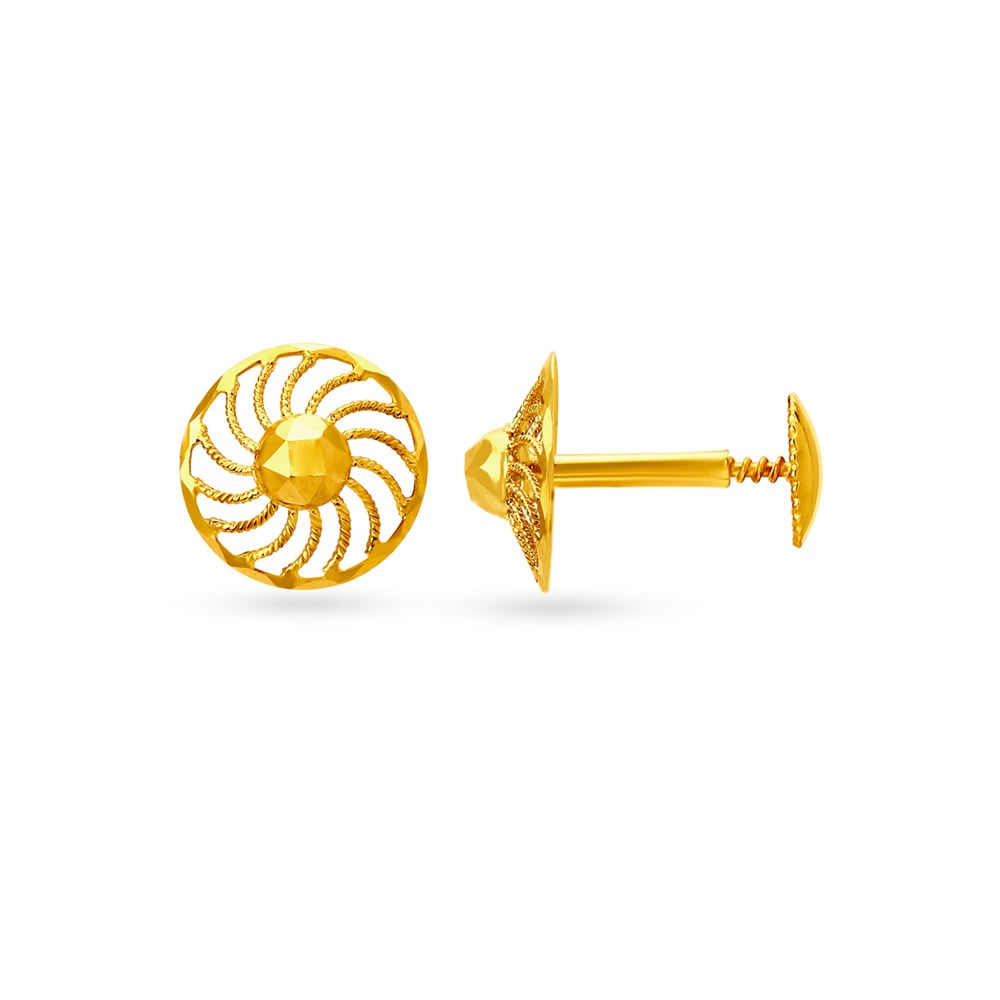 Tiered Gold Drop Earrings,,hi-res image number null