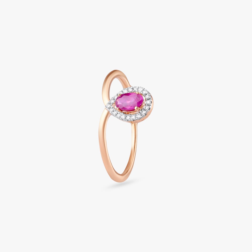 Scarlet Aura Diamond Finger Ring,,hi-res image number null
