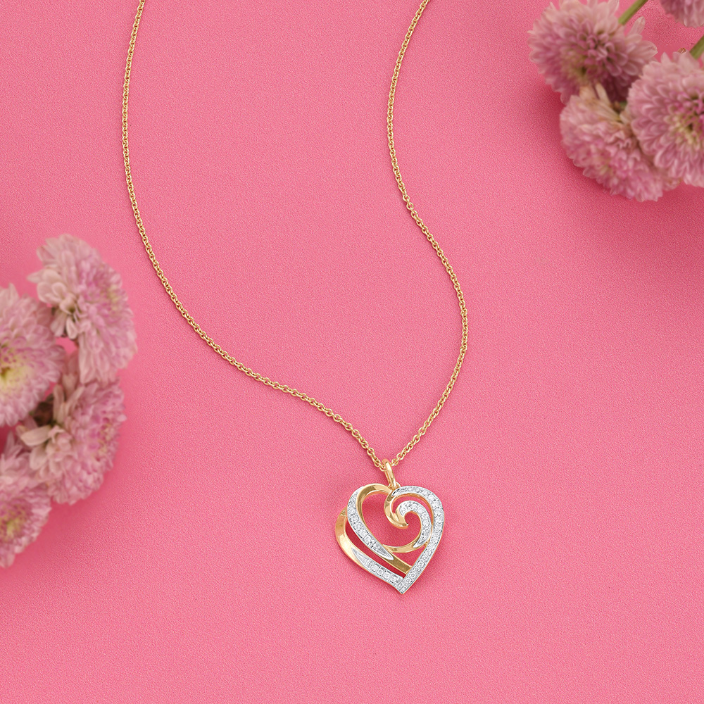 Enchanted Swirl Diamond Pendant,,hi-res image number null