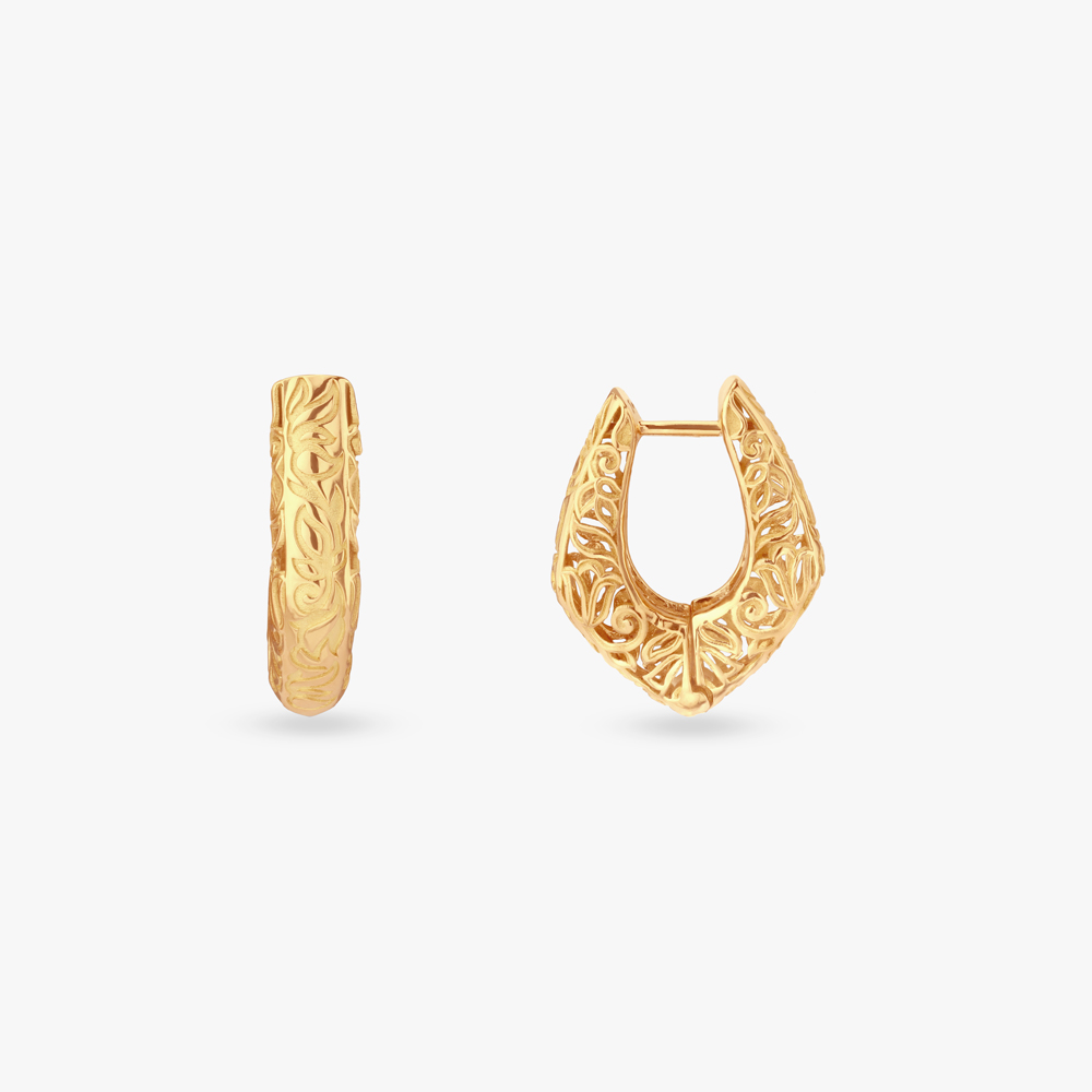 Modern Muse Gold Hoop Earrings,,hi-res image number null