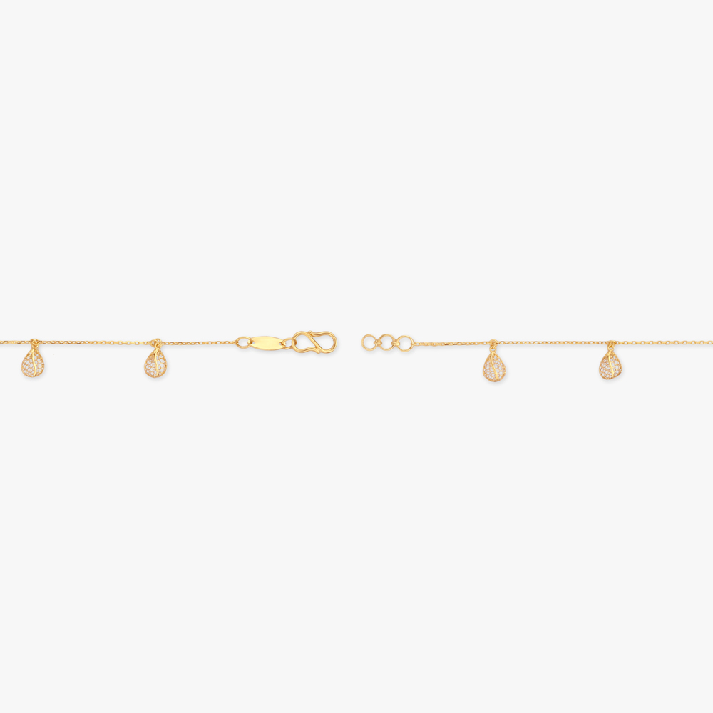 Dewdrop Trail Gold Bracelet,,hi-res image number null