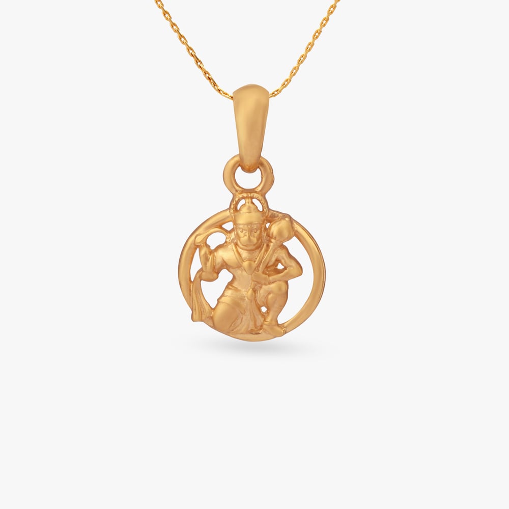 

Veer Hanuman Gold Pendant for Men