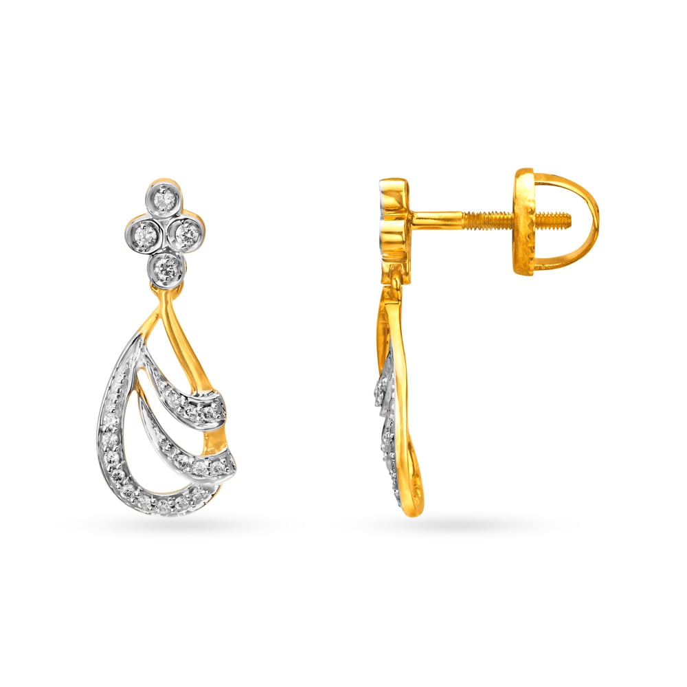 Alluring Diamond Necklace Set & Teardrop Earrings,,hi-res image number null
