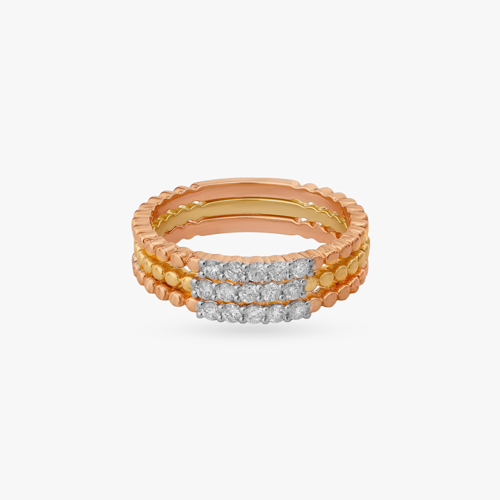 Sculpted Beadwork Diamond Ring,,hi-res image number null