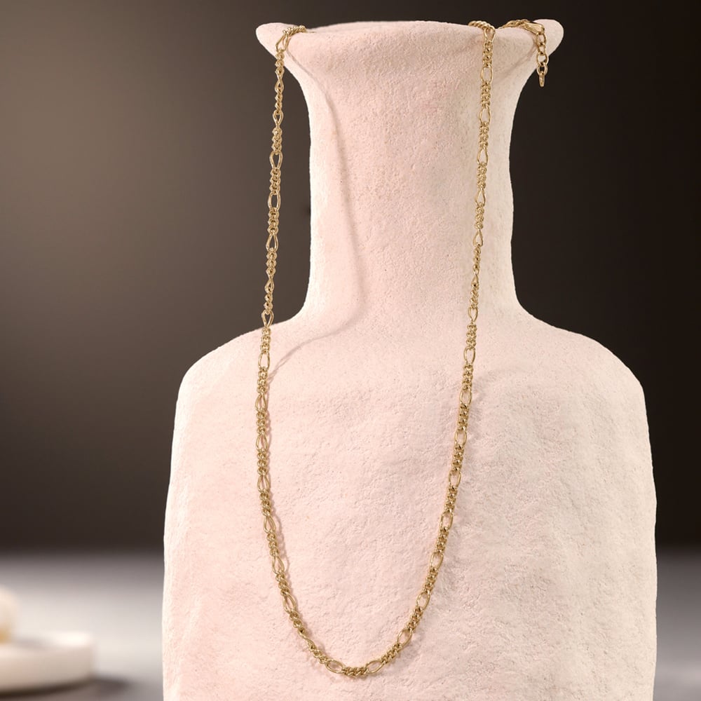 Refined Figaro Gold Chain,,hi-res image number null