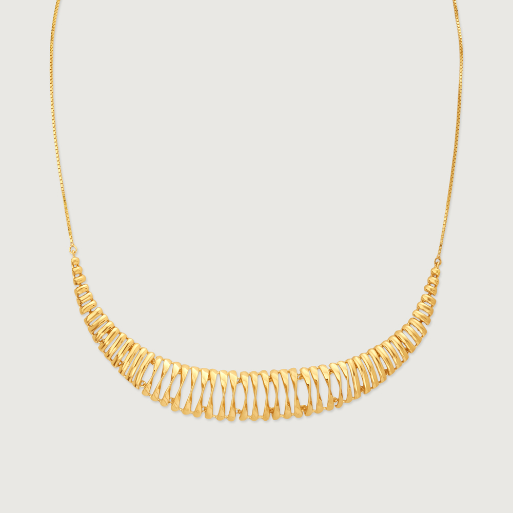 Sleek Radiant Gold Necklace,,hi-res image number null