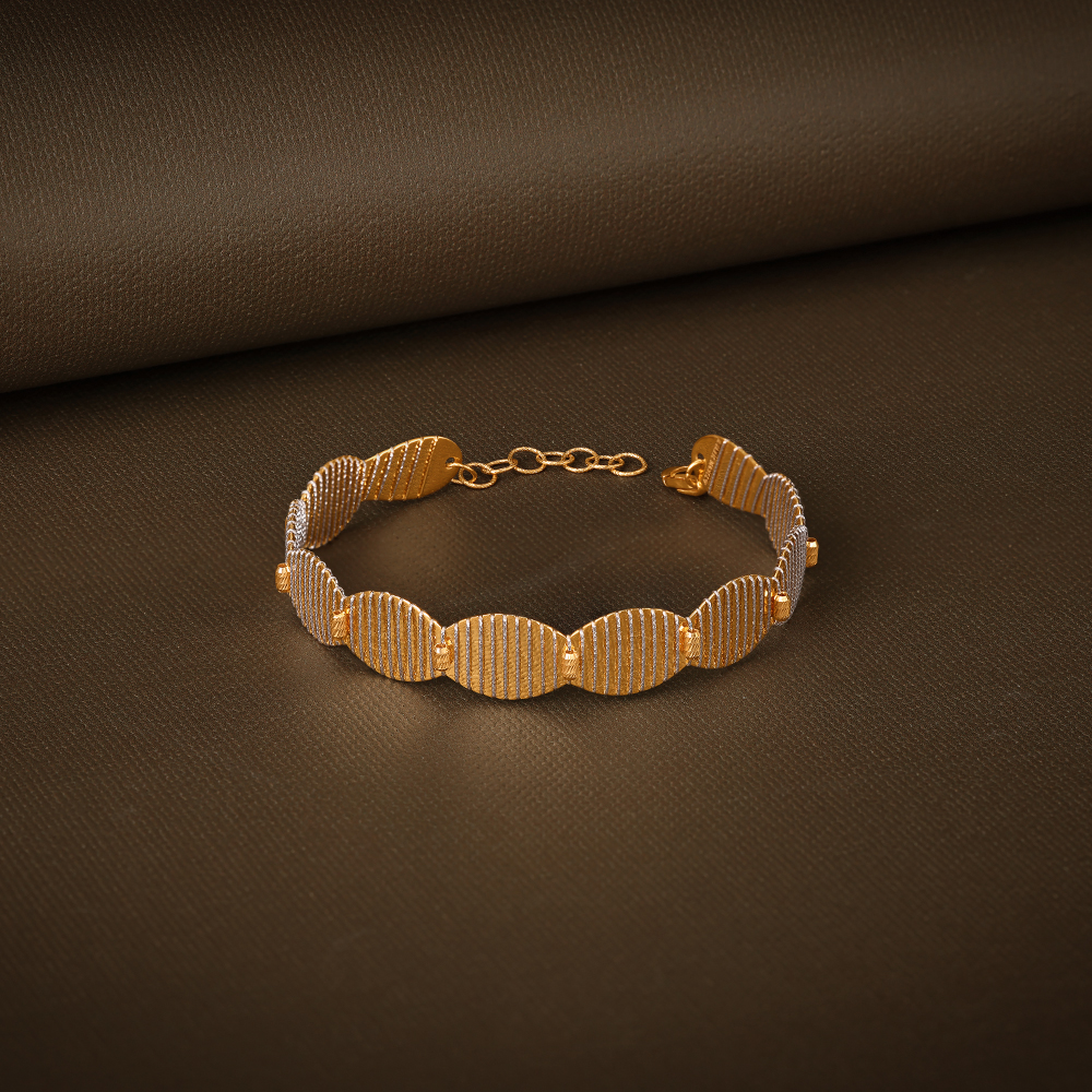 Glam Wave Gold Bangle,,hi-res image number null