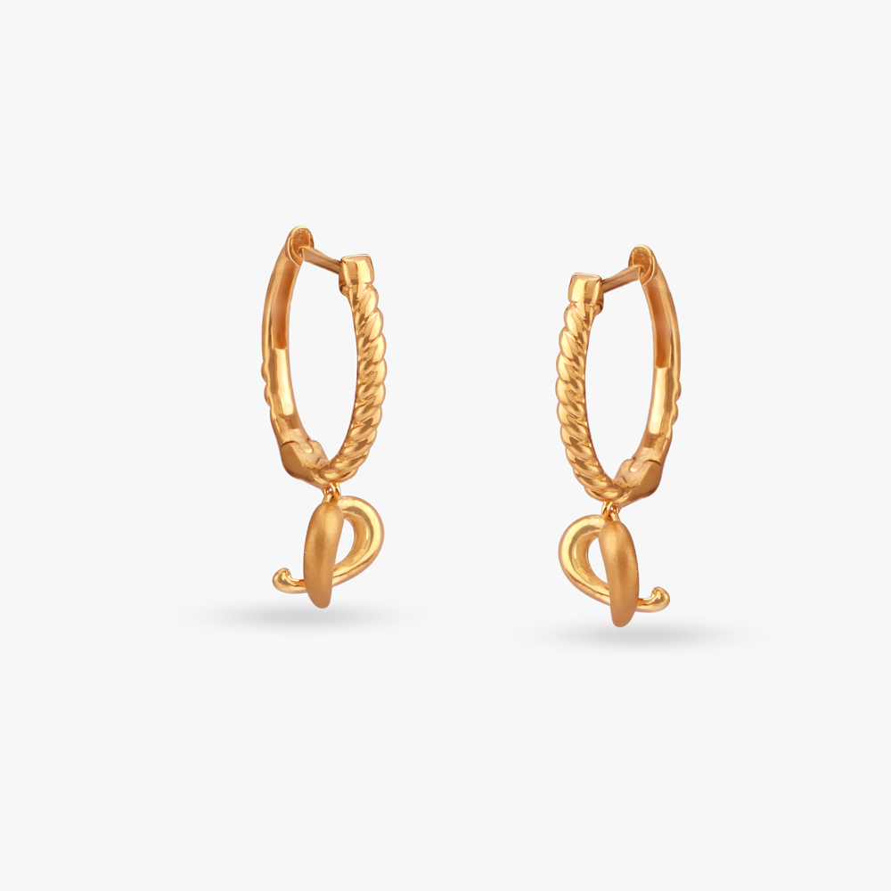 Trendy Gold Hoop Earrings,,hi-res image number null