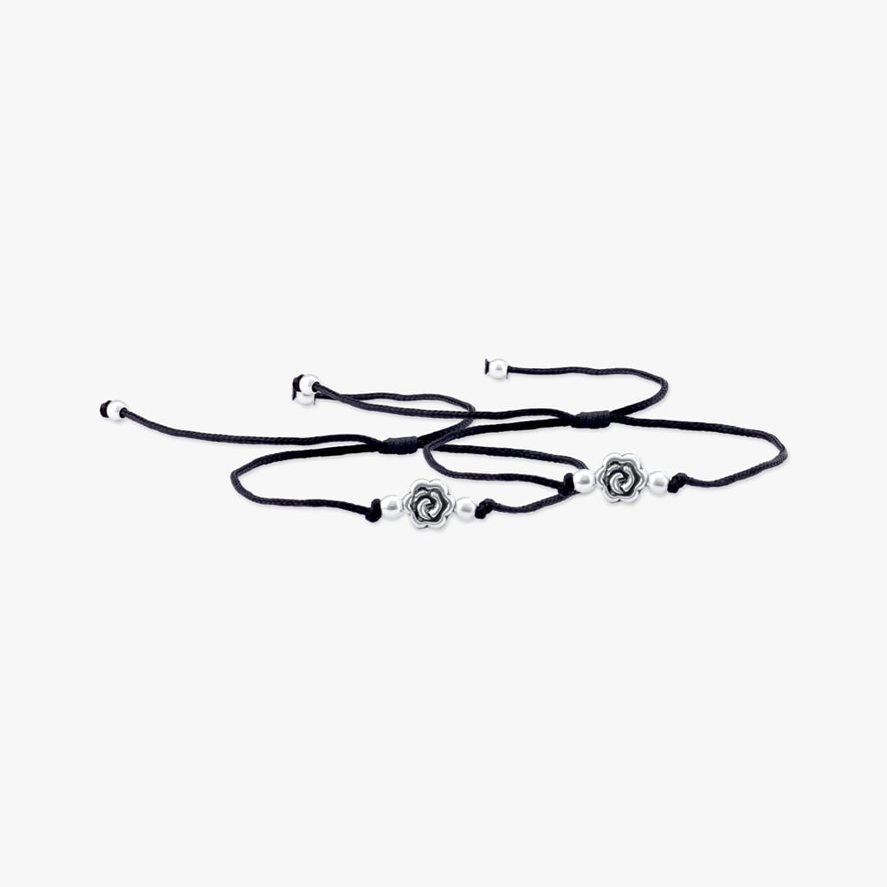 Wild Flower Silver Anklet,,hi-res image number null