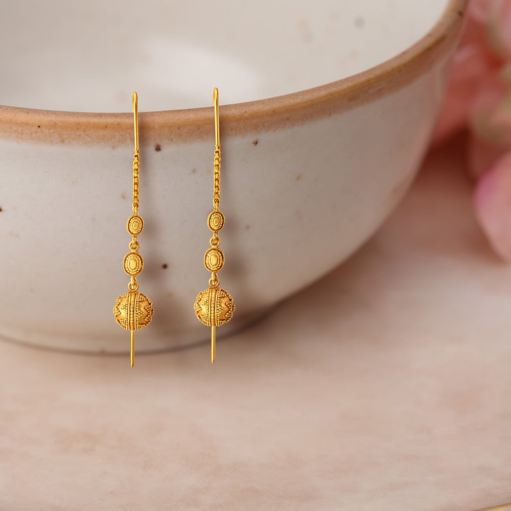 Enchanting Spherical Drop Earrings