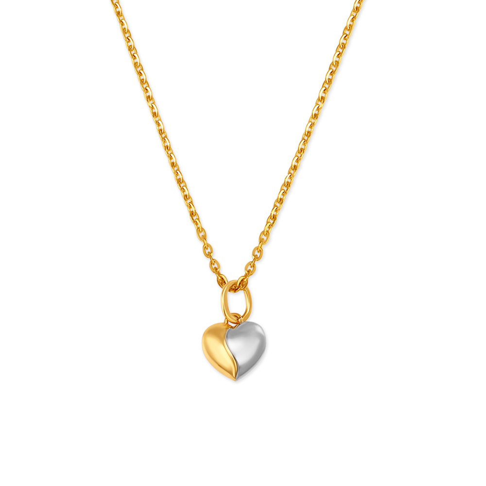 Cute Heart Pendant with Chain for Kids