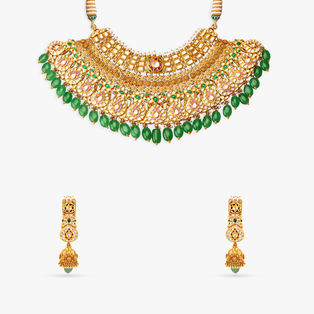 Royal Canopy Gold Necklace set,,hi-res image number null