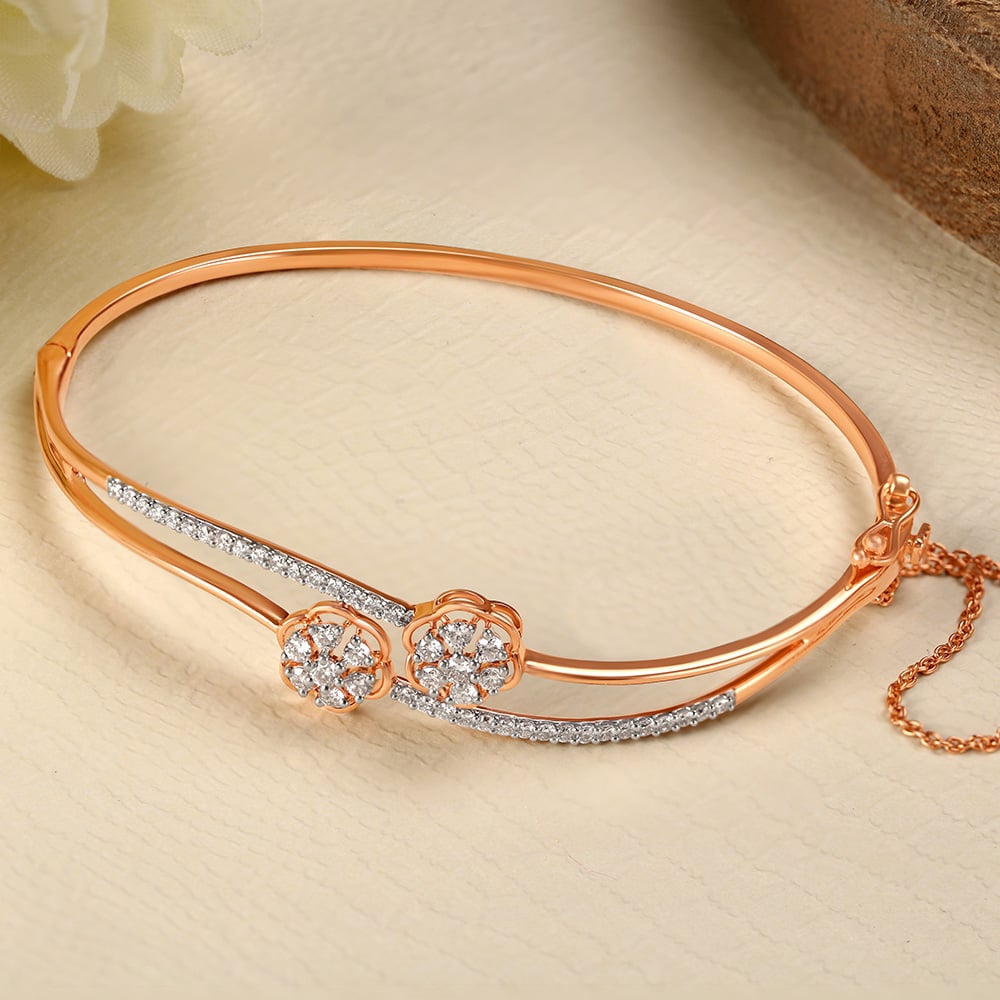 

Sophisticated Bloom Diamond Bangle
