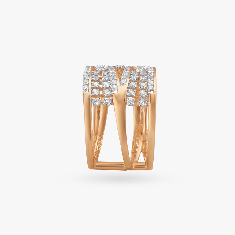 Interlocked Layers Diamond  Ring,,hi-res image number null