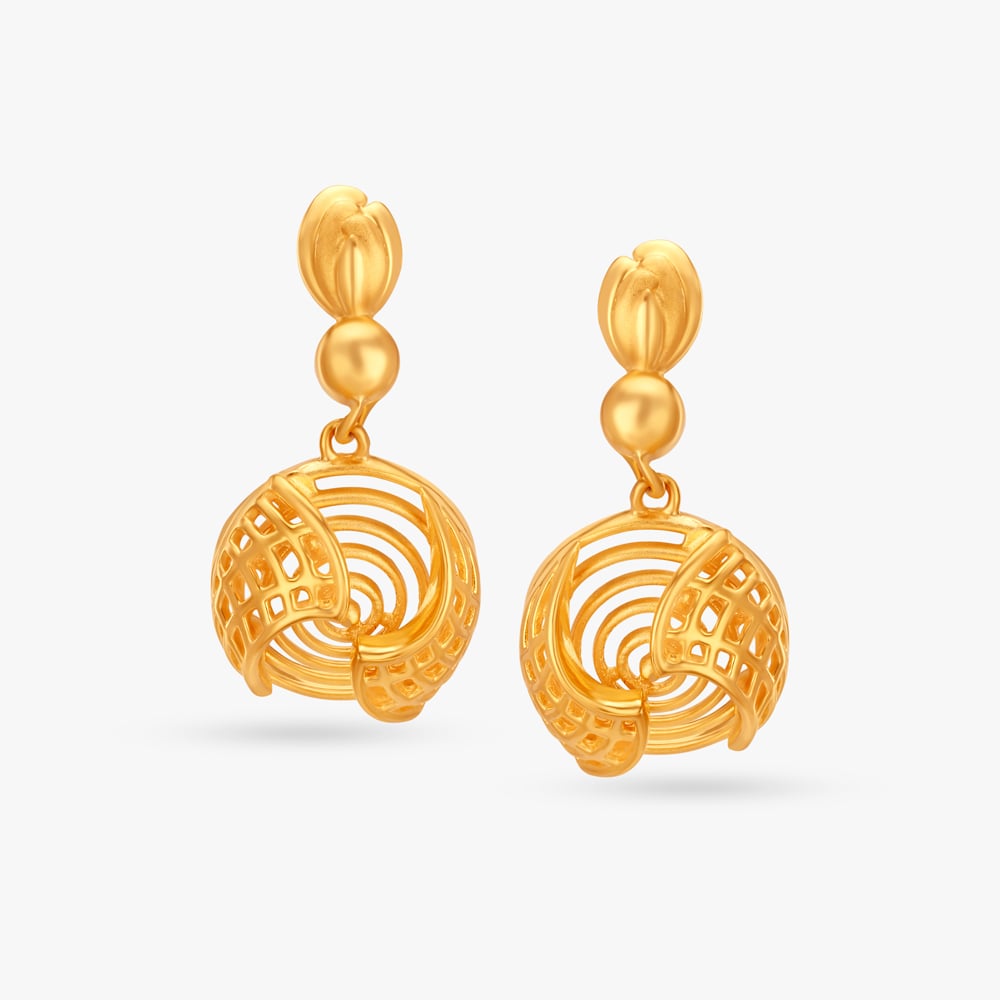 Striking Concentric Drop Earrings,,hi-res image number null