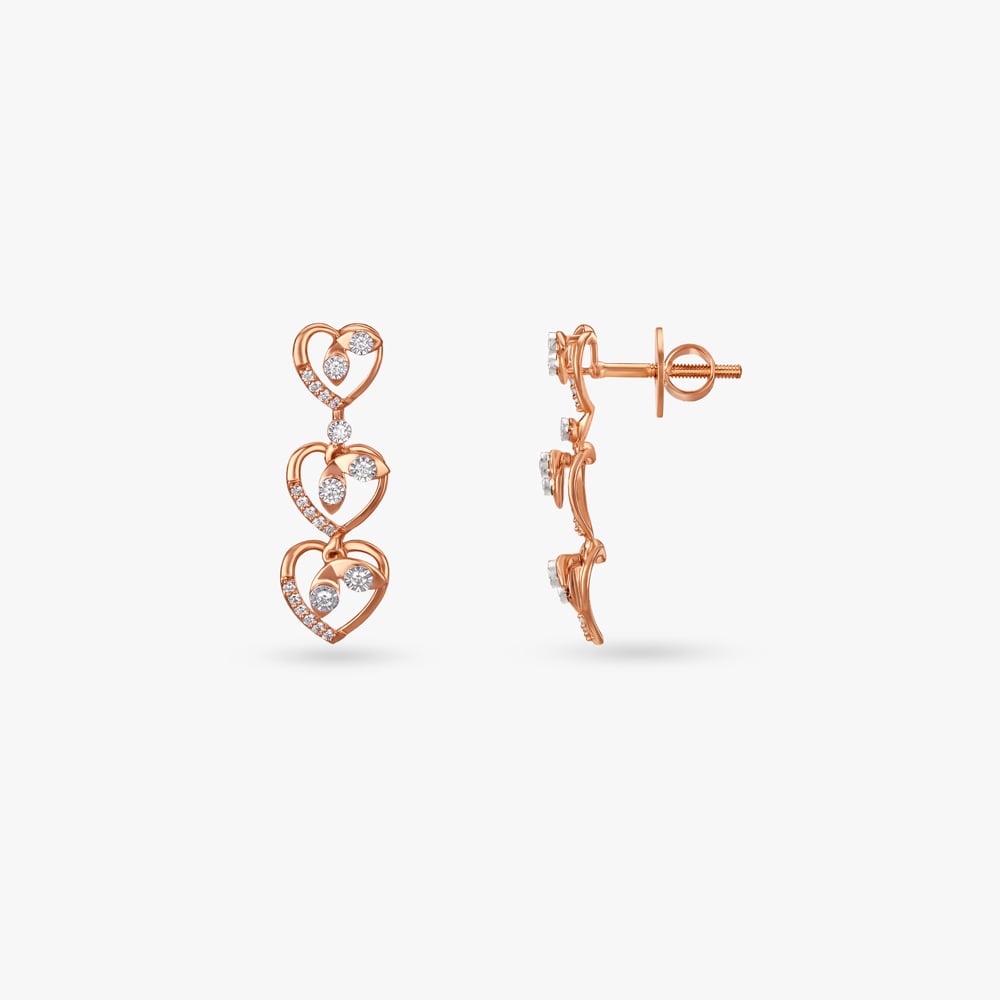 Romantic Heart Diamond Necklace Set,,hi-res image number null