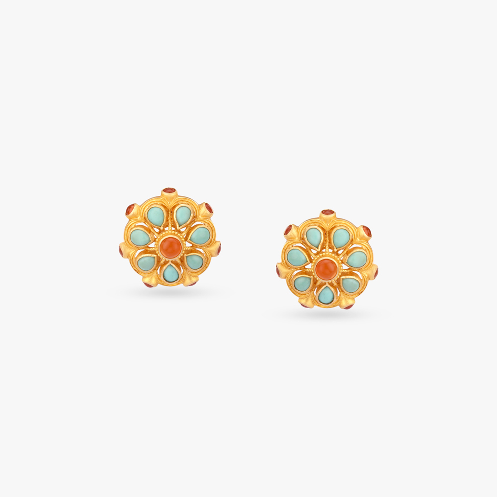 Tropical Slice Gold Pendant and Earrings Set,,hi-res image number null