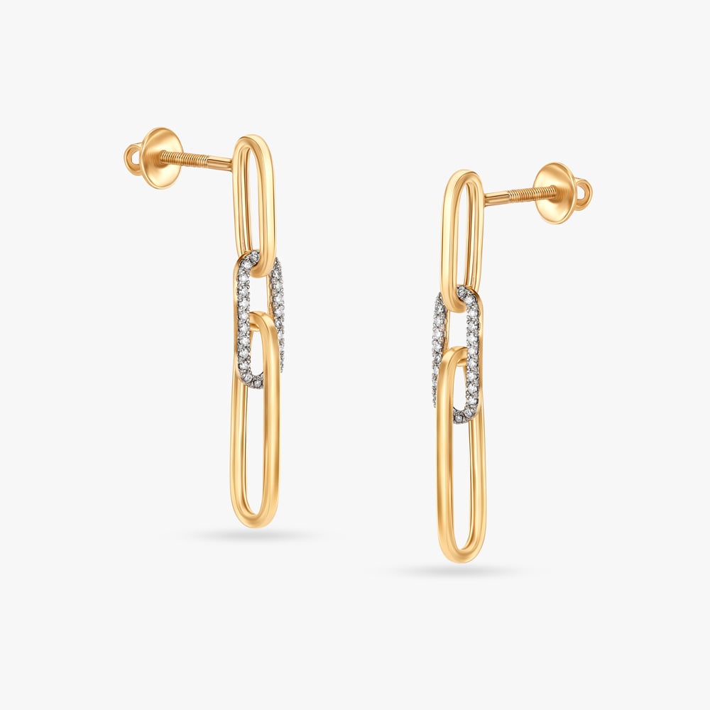 Symphony Of Elegance Diamond Drop Earrings,,hi-res image number null