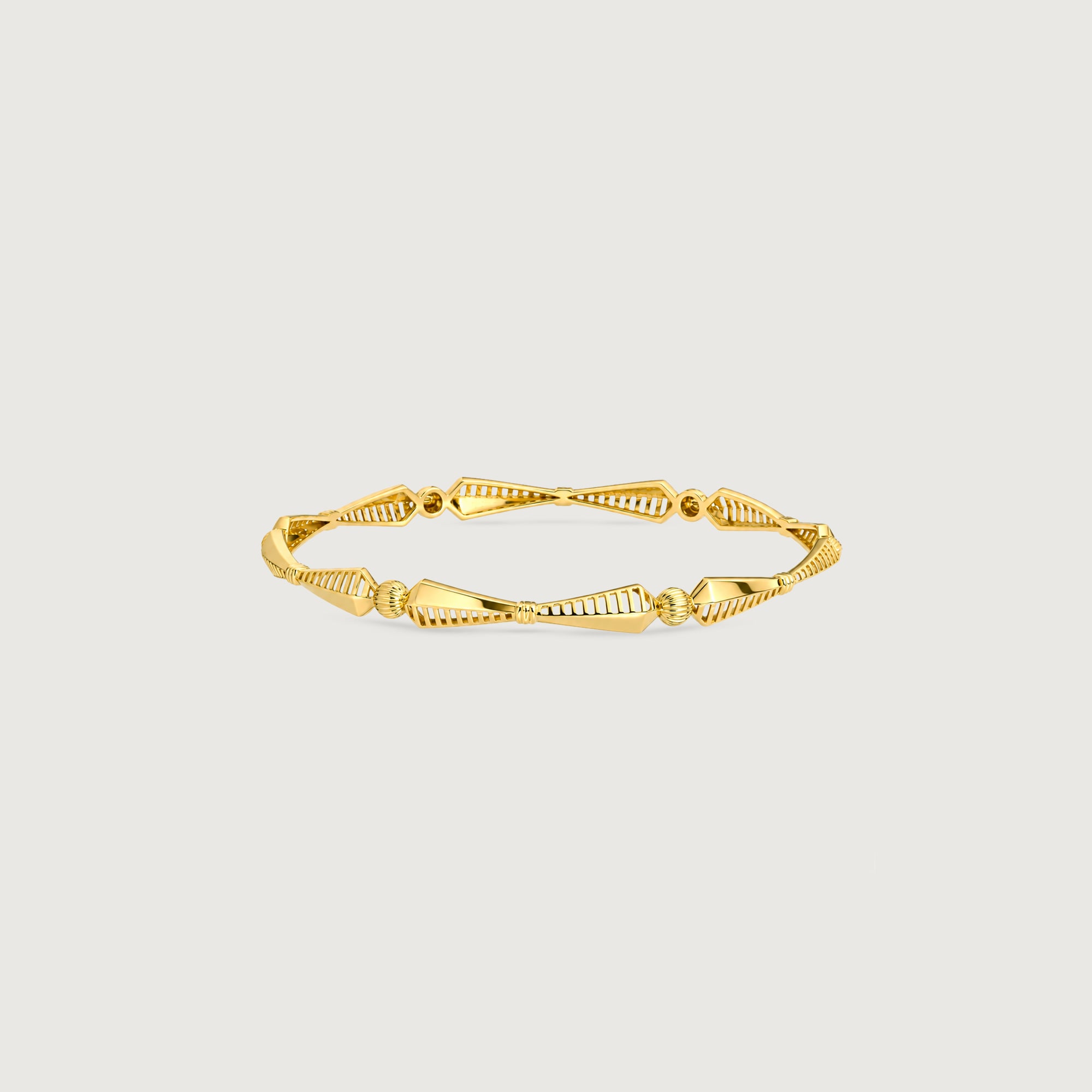Rhythmic Facet Gold Bangle,,hi-res image number null