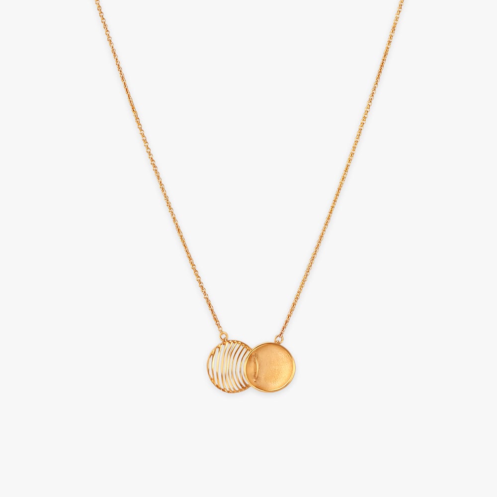 Sculpted Layers Gold Necklace,,hi-res image number null
