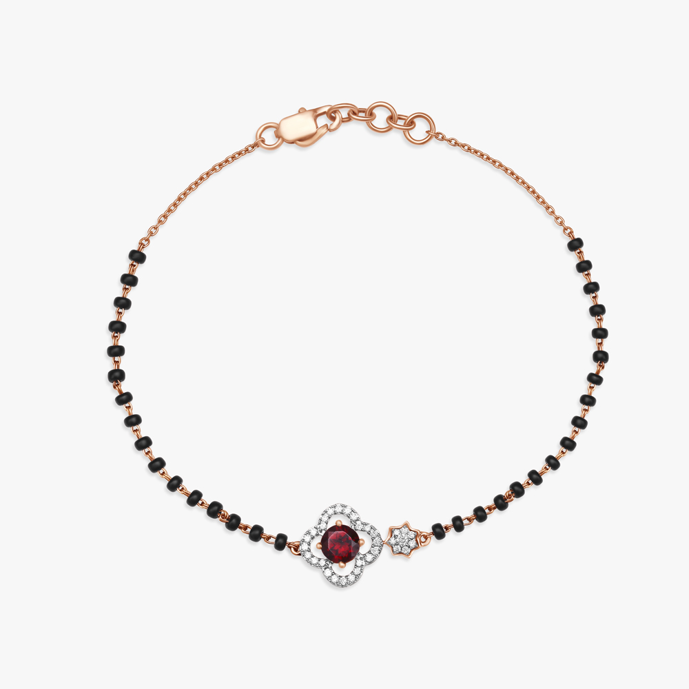 Beautiful Garnet and Diamond Bracelet
