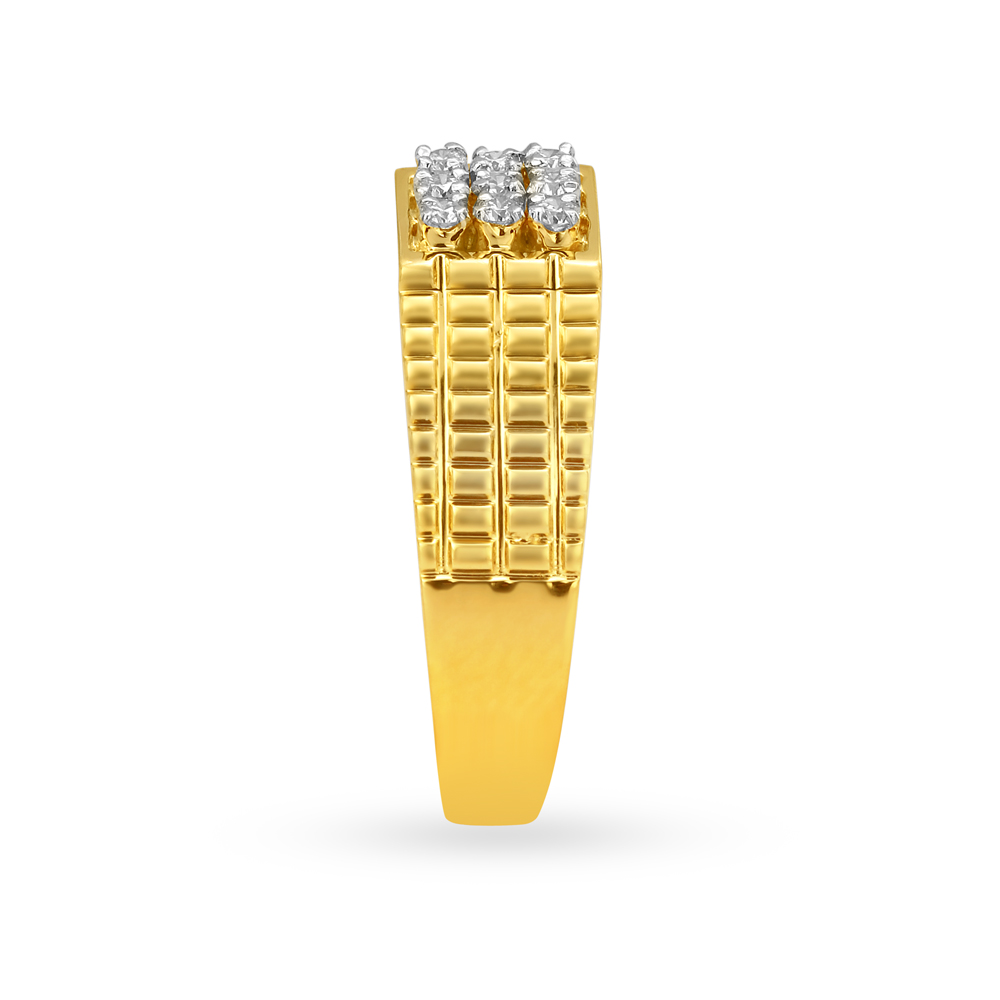 Dashing Diamond Finger Ring for Men,,hi-res image number null