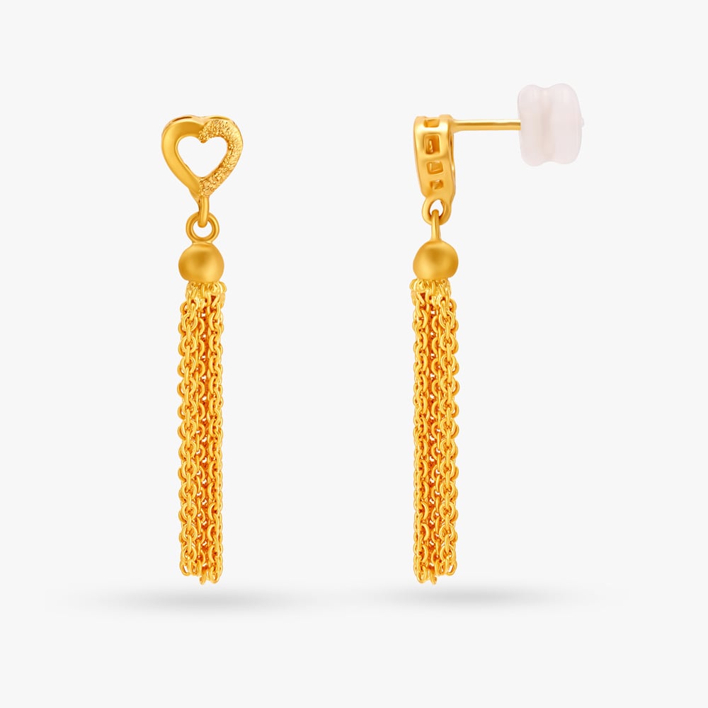 Pear Shape Contemporary Drop Earrings,,hi-res image number null