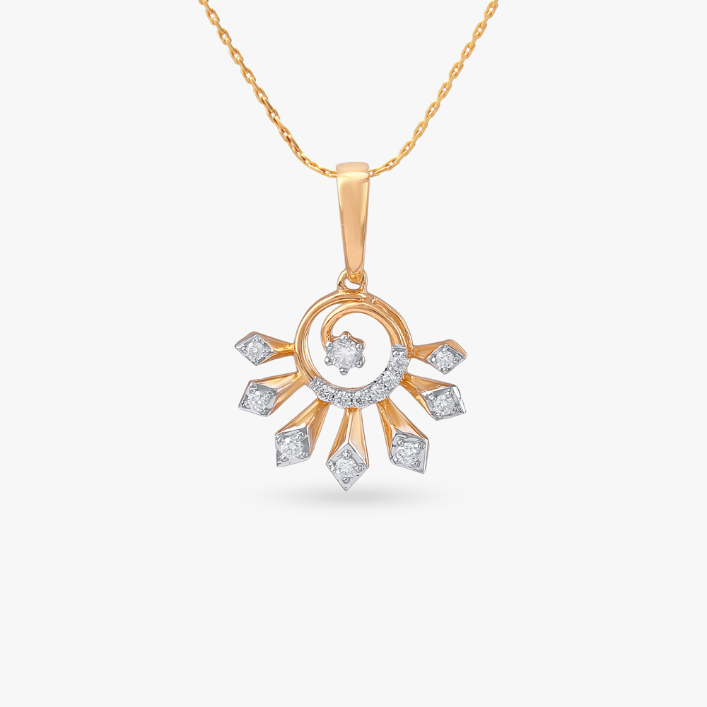 Radiant Bloom Diamond Pendant and Earrings Set,,hi-res image number null