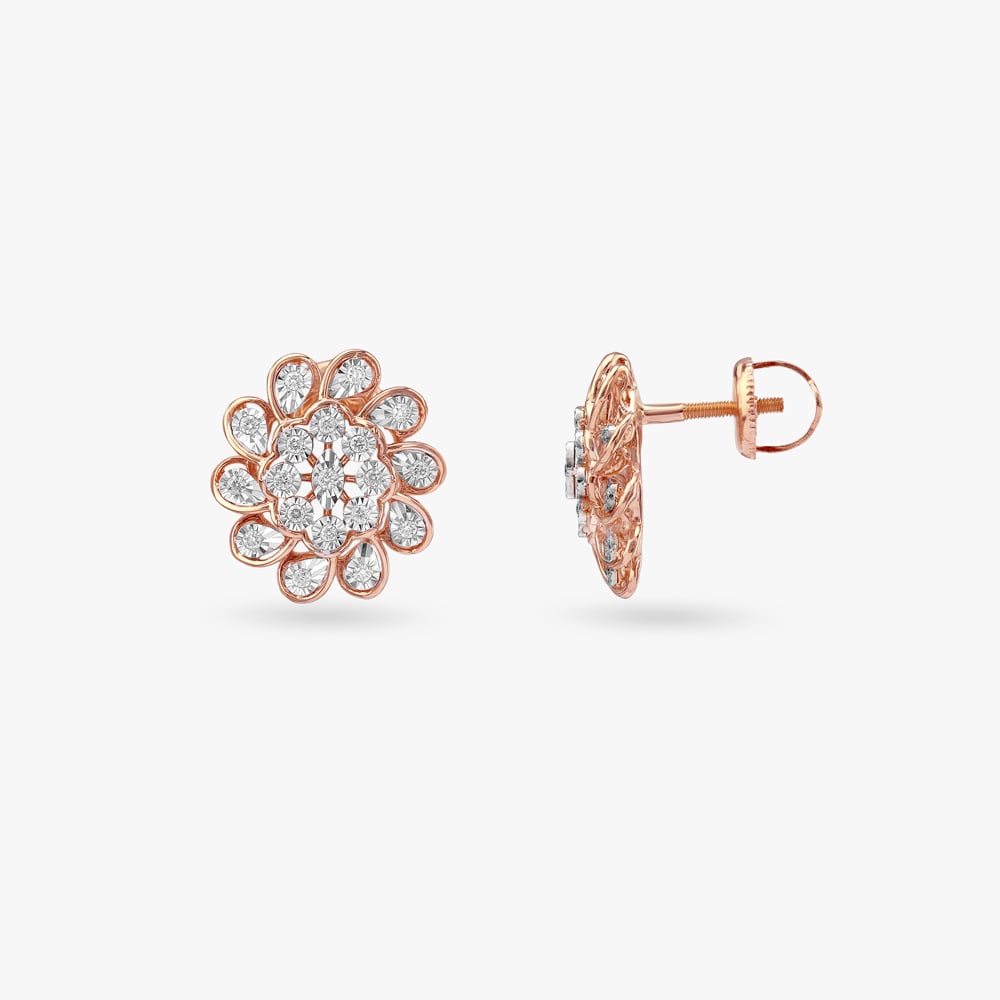 Floret Grace Diamond Pendant and Earrings Set,,hi-res image number null