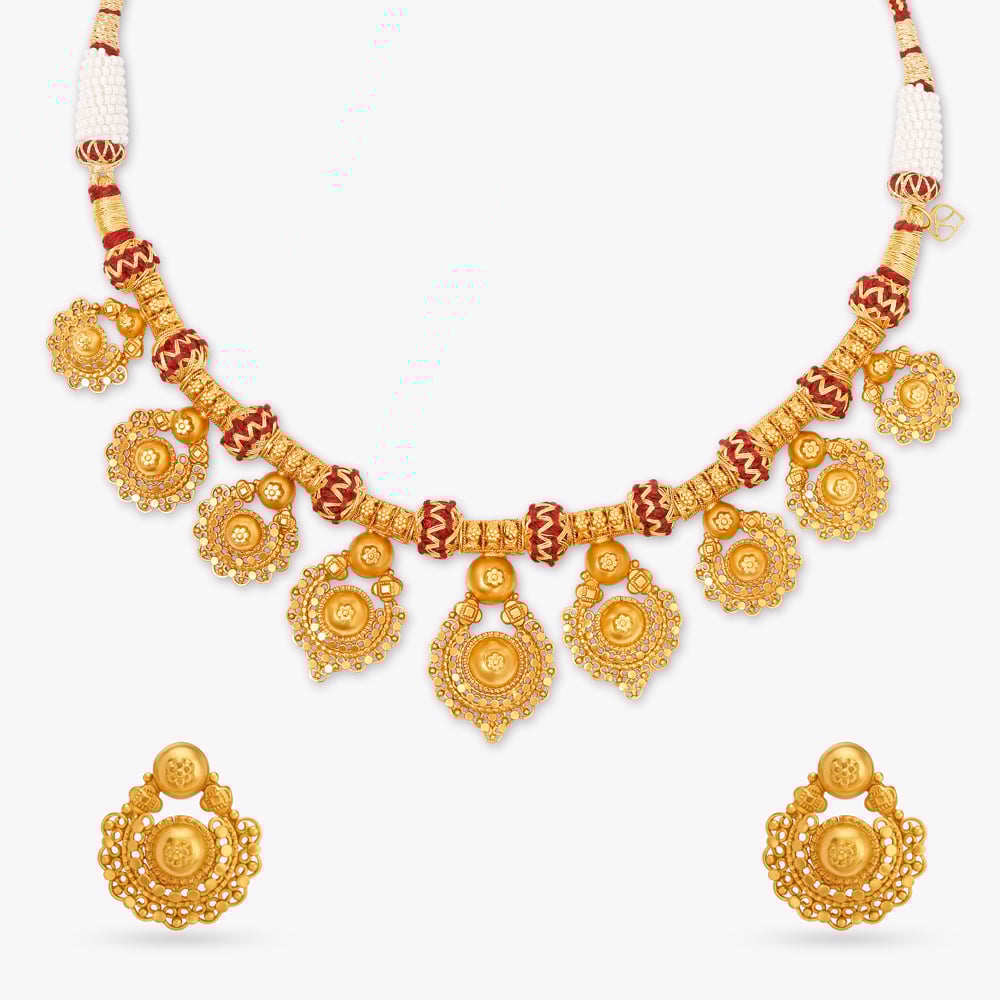 

Festive Gold Necklace Set