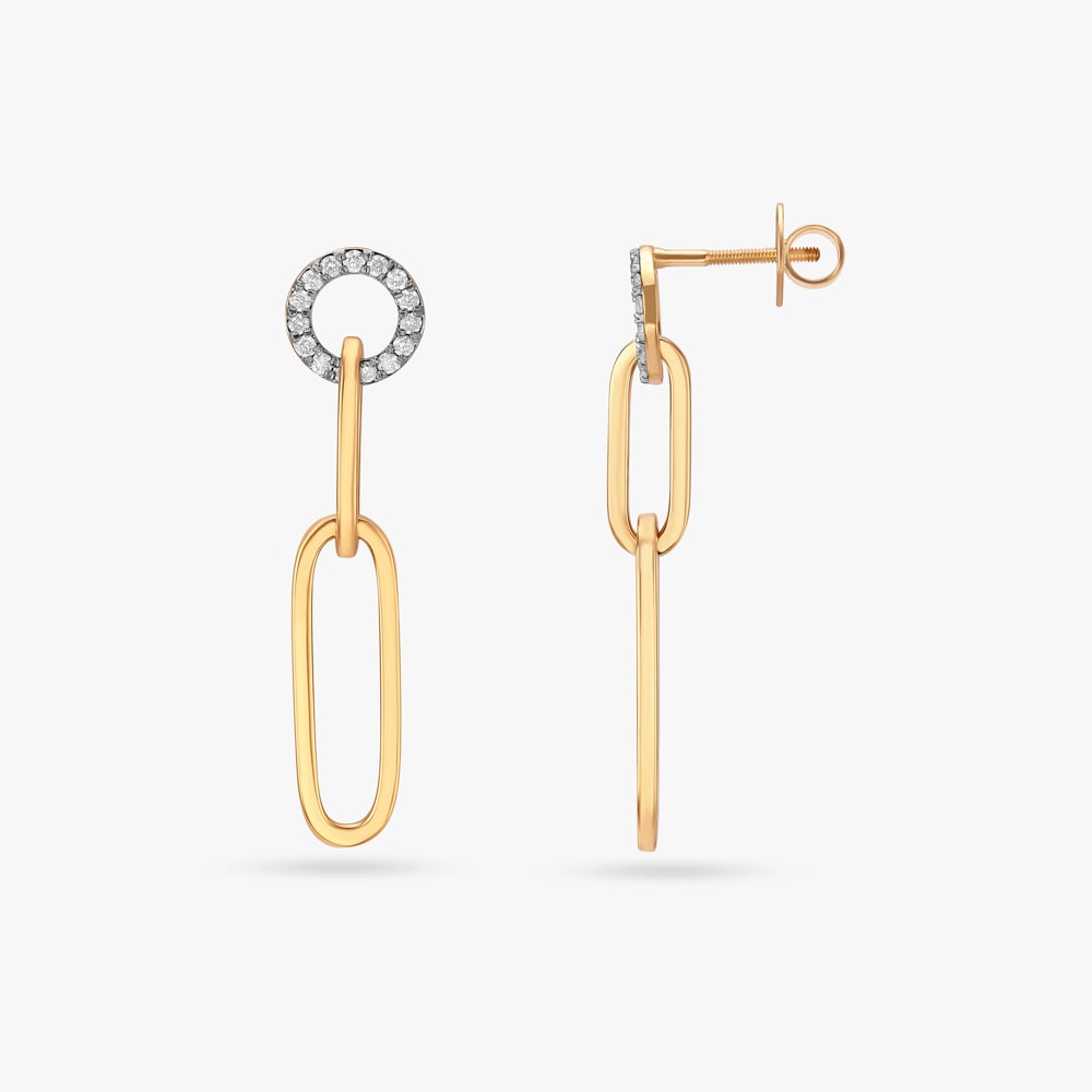 Enchanted Moon Diamond Drop Earrings,,hi-res image number null