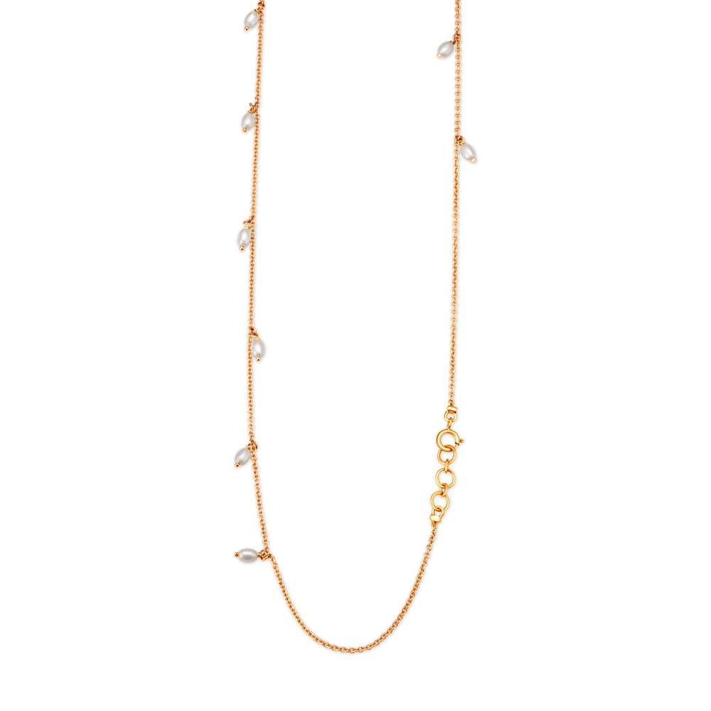 Contemporary Stone Studded Gold Chain,,hi-res image number null