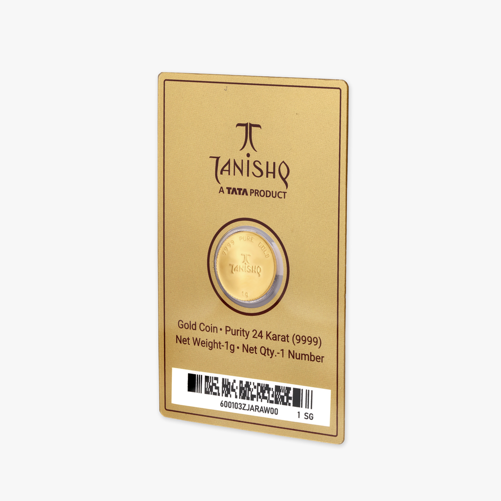 1 gram 24 Karat Gold Coin with Ganesha Motif,,hi-res image number null