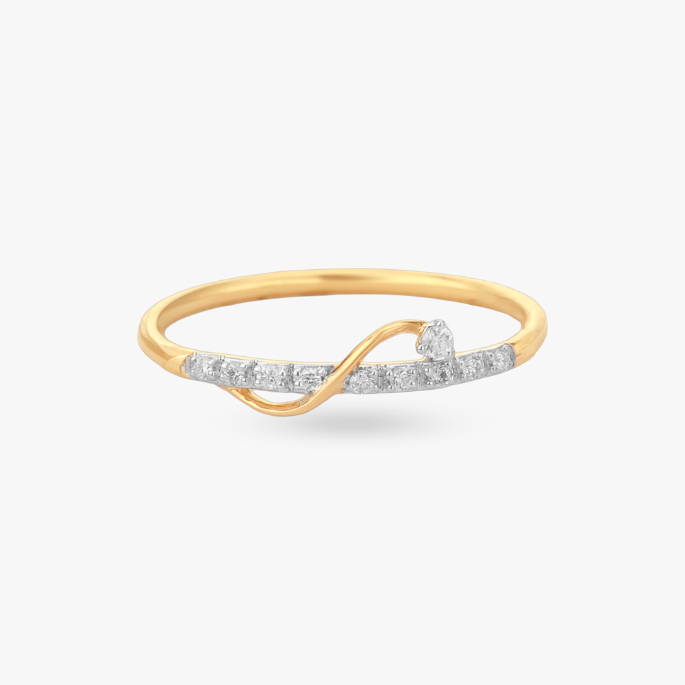 Flowing Wave Diamond Ring,,hi-res image number null