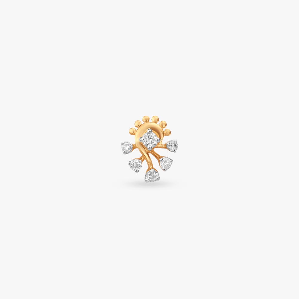 Celestial Blossom Nose Pin,,hi-res image number null