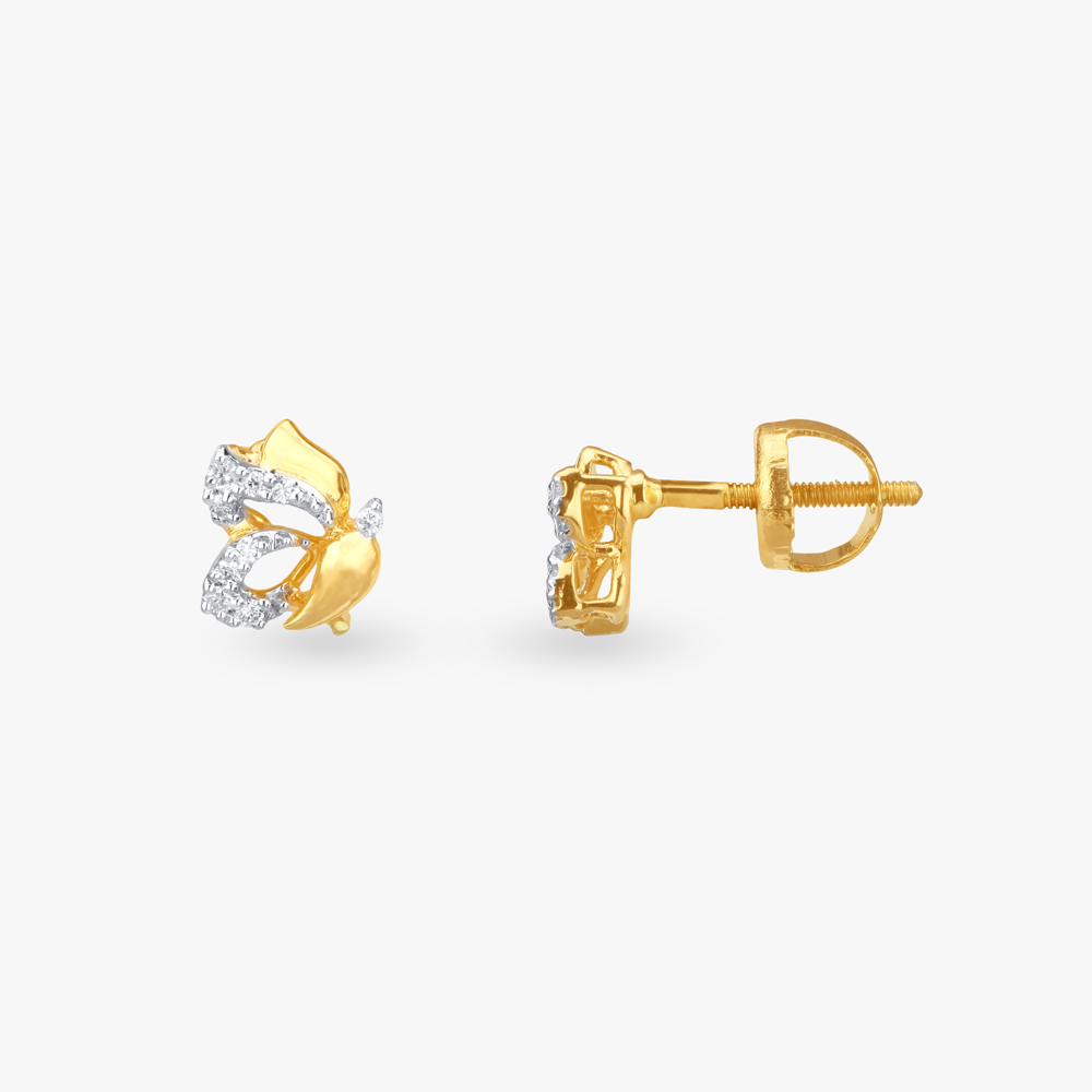 Butterfly Dreams Diamond Pendant and Earrings set for Kids,,hi-res image number null