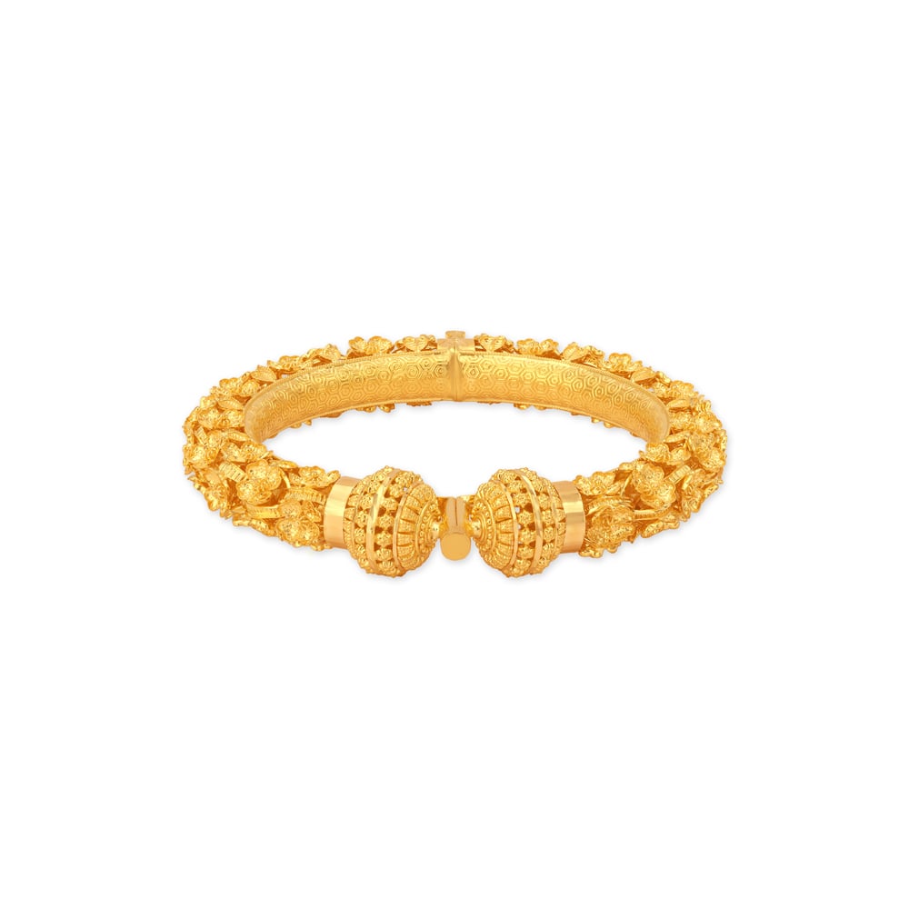 Buti Grandeur Solid Bala Gold Bangles,,hi-res image number null