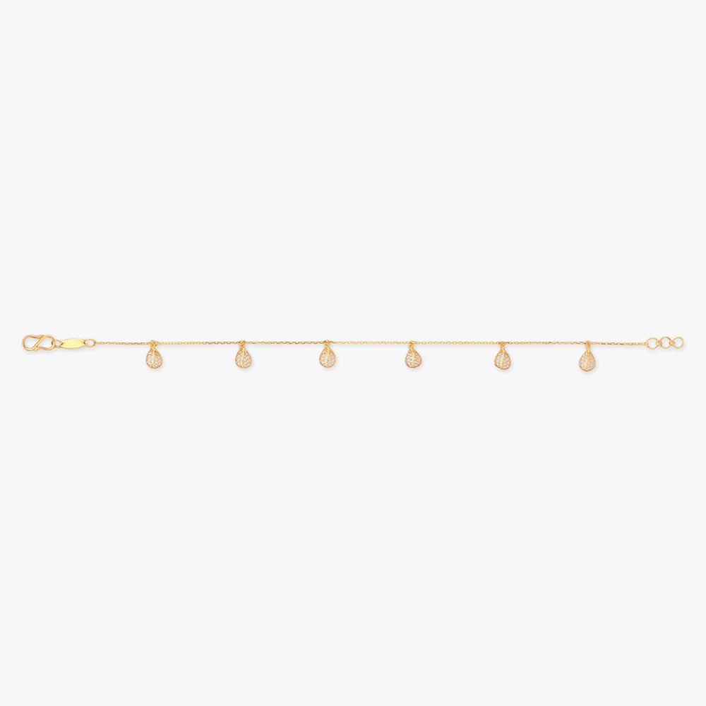 Dewdrop Trail Gold Bracelet,,hi-res image number null