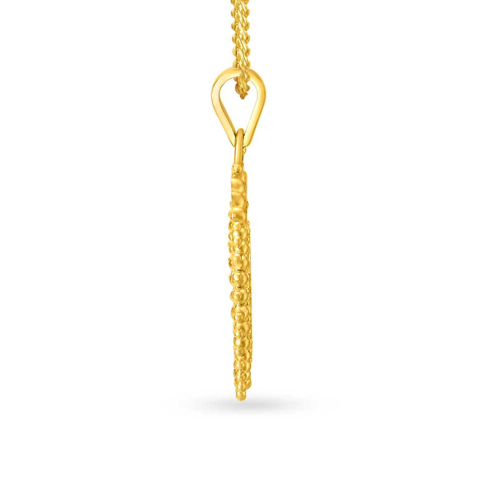 Devotional Gold Lakshmi Kasu Pendant,,hi-res image number null