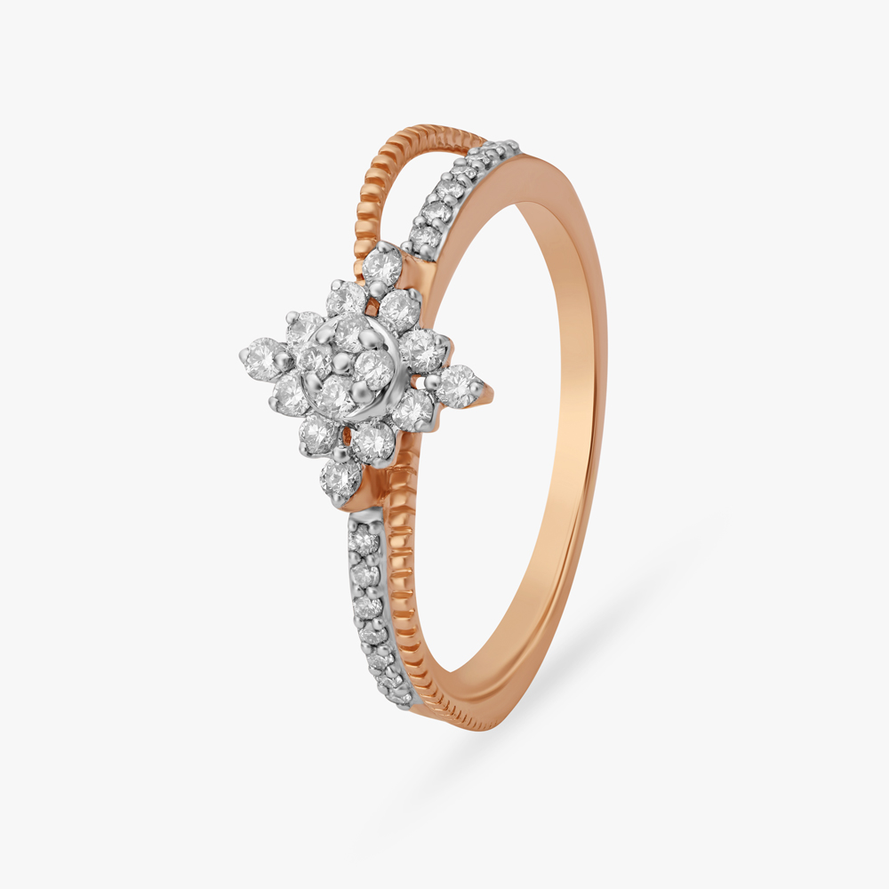 Double Layered Diamond Ring
