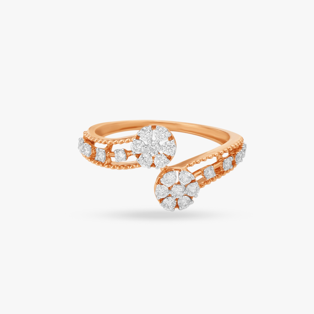 Stunning Floral Diamond Ring,,hi-res image number null
