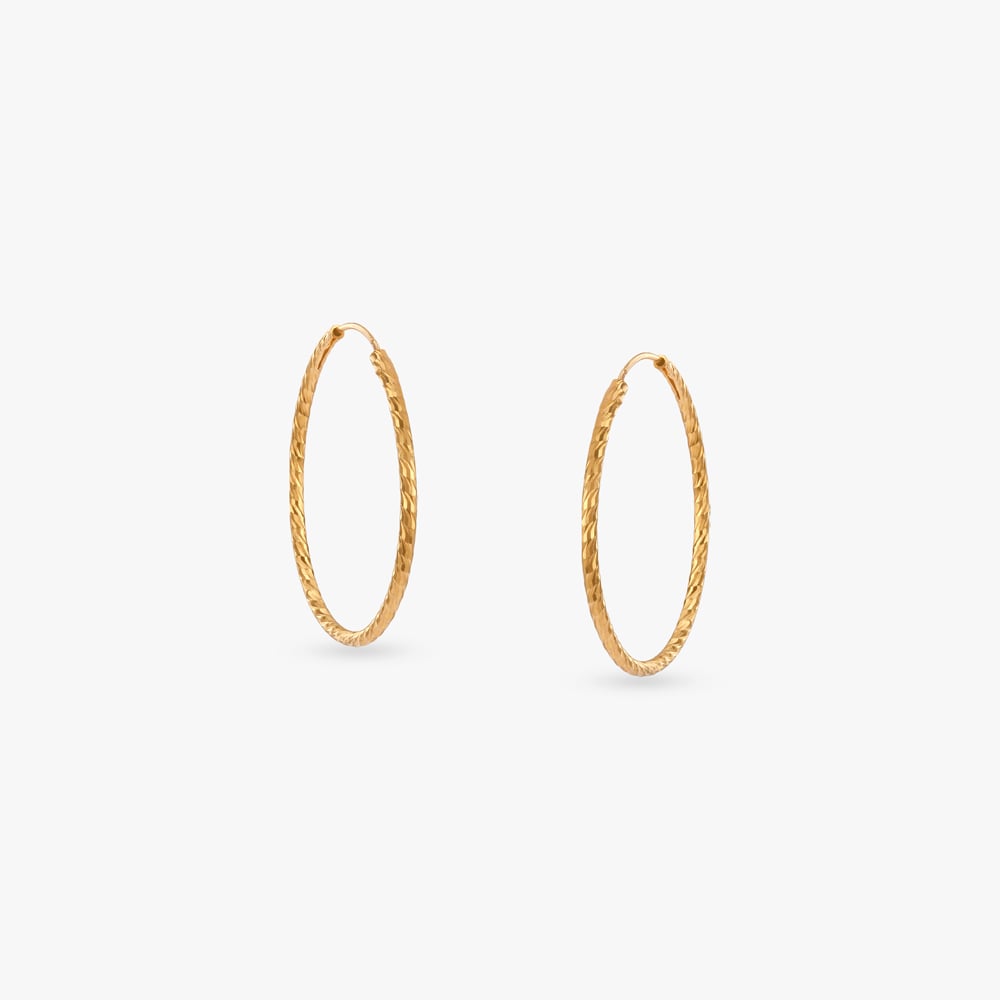 

Mirage Whirl Gold Hoop Earrings