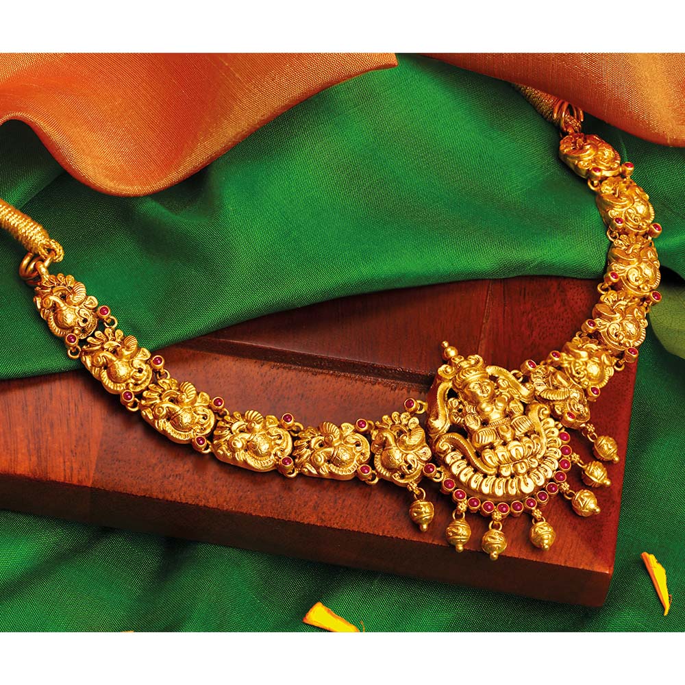 Regal Nakashi Lakshmi Gold Necklace,,hi-res image number null